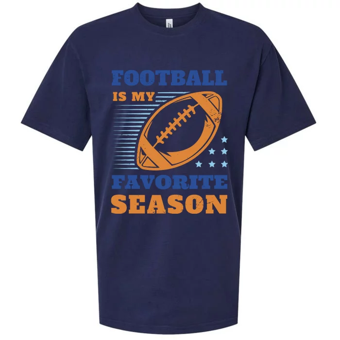 Football Is My Favorite Season Sueded Cloud Jersey T-Shirt