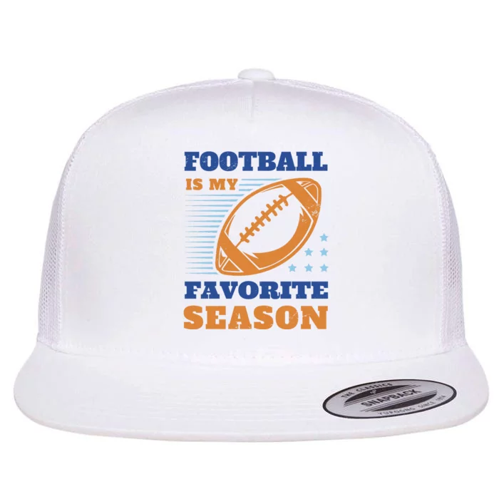 Football Is My Favorite Season Flat Bill Trucker Hat