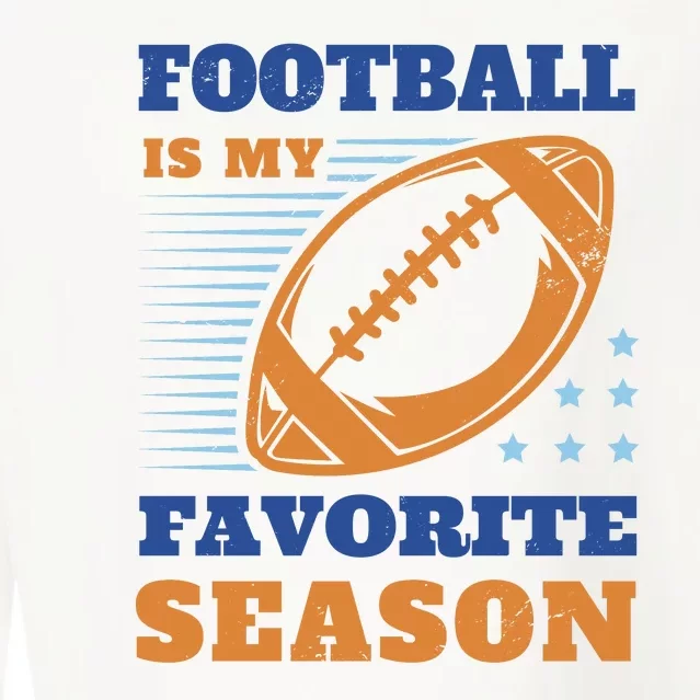 Football Is My Favorite Season Cropped Pullover Crew