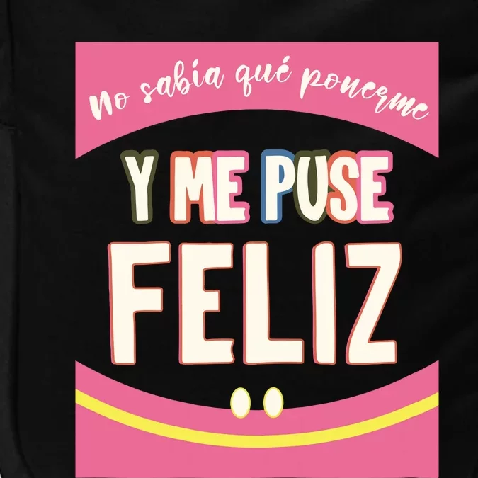 Funny Inspirational Maestra Espanol Spanish Teacher Impact Tech Backpack