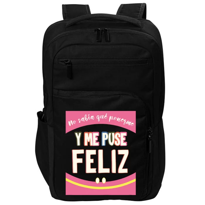 Funny Inspirational Maestra Espanol Spanish Teacher Impact Tech Backpack