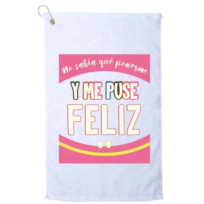 Funny Inspirational Maestra Espanol Spanish Teacher Platinum Collection Golf Towel