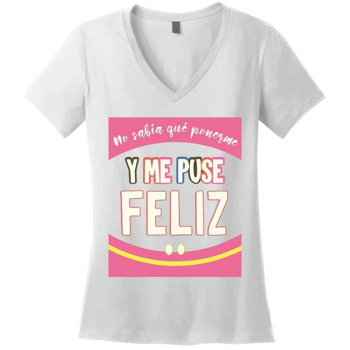 Funny Inspirational Maestra Espanol Spanish Teacher Women's V-Neck T-Shirt