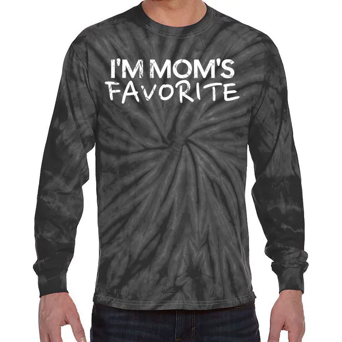 Funny im moms favorite sarcastic graphic Vintage Tie-Dye Long Sleeve Shirt