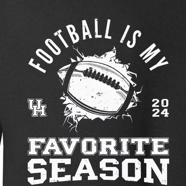 Football Is My Favorite Season Toddler Sweatshirt