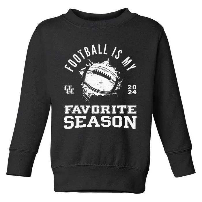 Football Is My Favorite Season Toddler Sweatshirt