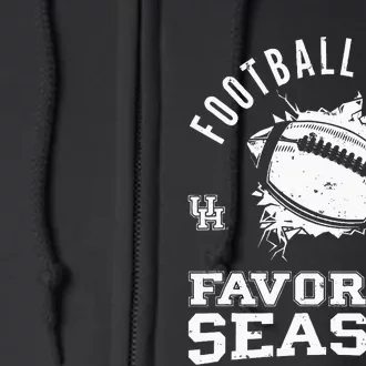 Football Is My Favorite Season Full Zip Hoodie