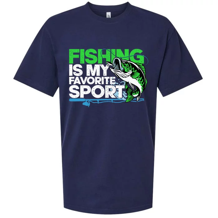 Fishing Is My Favorite Sport Fisherman Sueded Cloud Jersey T-Shirt