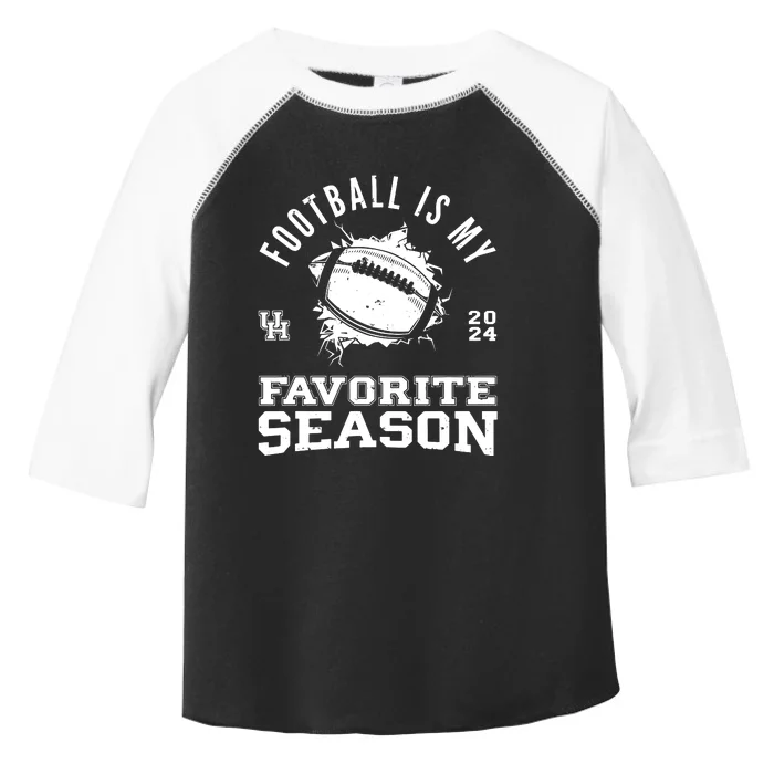 Football Is My Favorite Season Toddler Fine Jersey T-Shirt