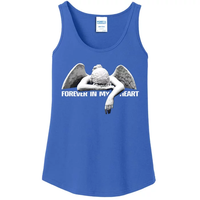 Forever In My Heart Angel Remembrance Honor Your Loved One Great Gift Ladies Essential Tank