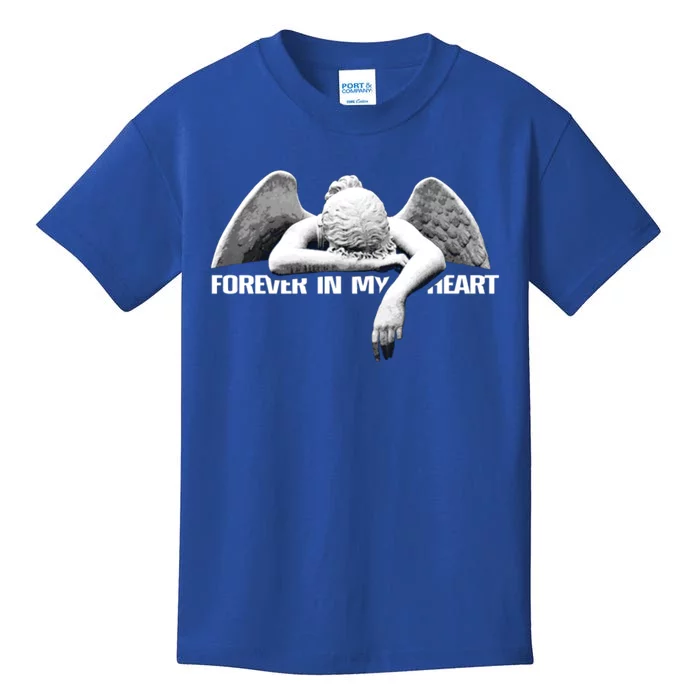 Forever In My Heart Angel Remembrance Honor Your Loved One Great Gift Kids T-Shirt