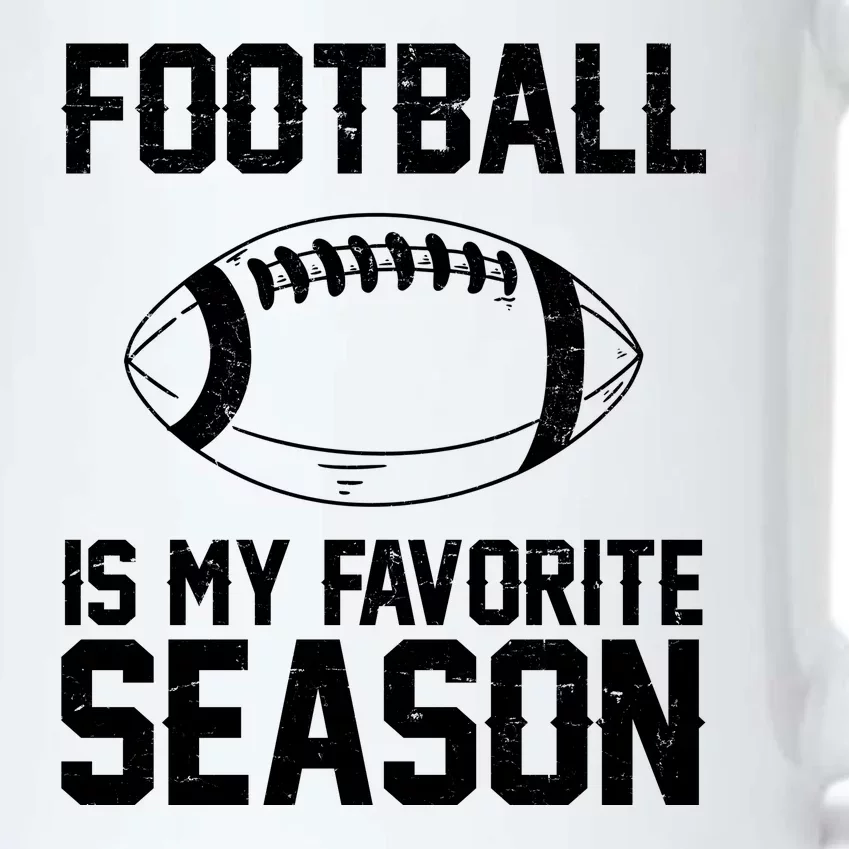 Football Is My Favorite Season Black Color Changing Mug