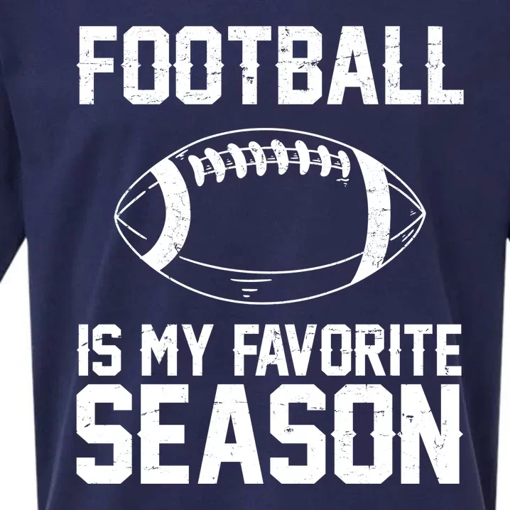 Football Is My Favorite Season Sueded Cloud Jersey T-Shirt