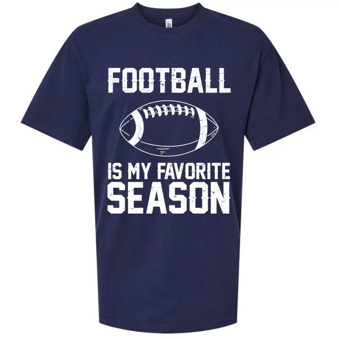 Football Is My Favorite Season Sueded Cloud Jersey T-Shirt