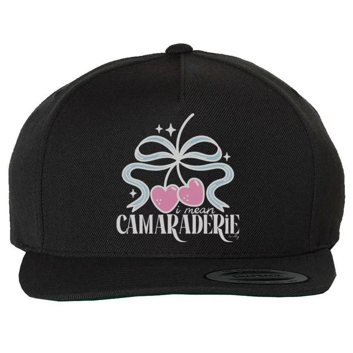 Funny I Mean Camaraderie Terriblay Wool Snapback Cap