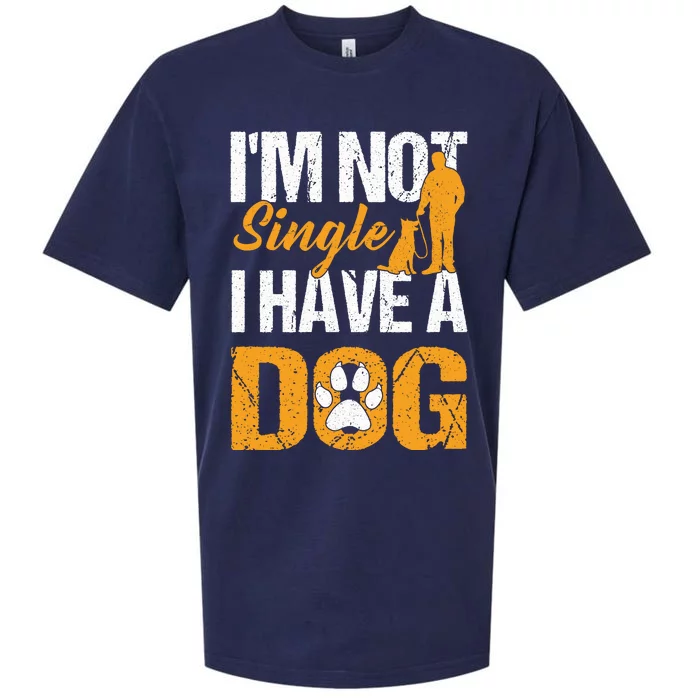 Funny I'm Not Single I Have A Dog Sueded Cloud Jersey T-Shirt