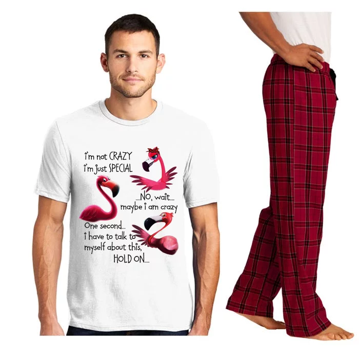 Flamingo IM Not Crazy IM Just Special Funny MotherS Day Pajama Set