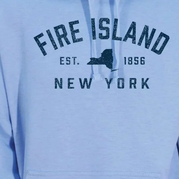 Fire Island New York Preppy Throwback Retro Souvenir Unisex Surf Hoodie