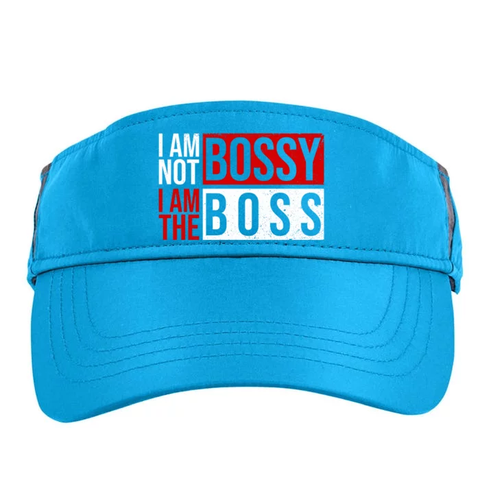 Funny I'm Not Bossy I'm The Boss I Am Not Bossy Female Boss Funny Gift Adult Drive Performance Visor