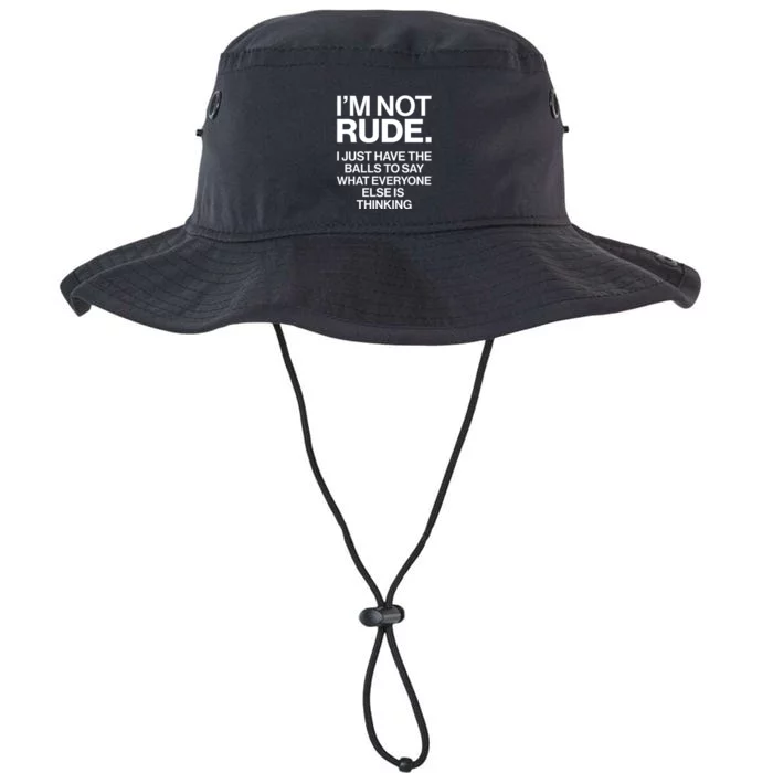 Funny Im Not Rude Legacy Cool Fit Booney Bucket Hat