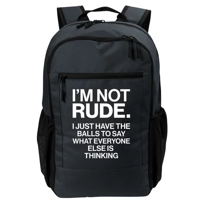 Funny Im Not Rude Daily Commute Backpack