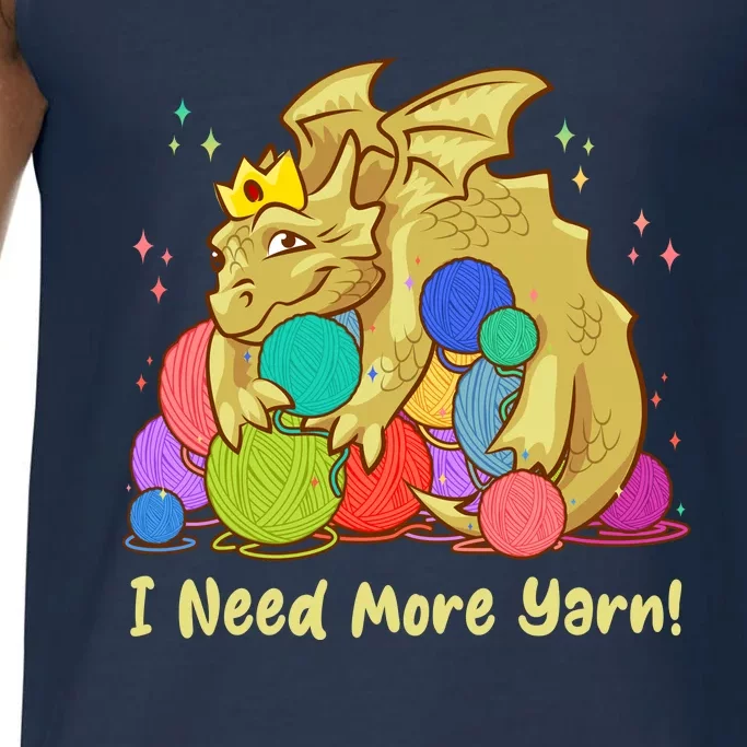 Funny I Need More Yarn Dragon Hoarding Yarn Comfort Colors® Tank Top