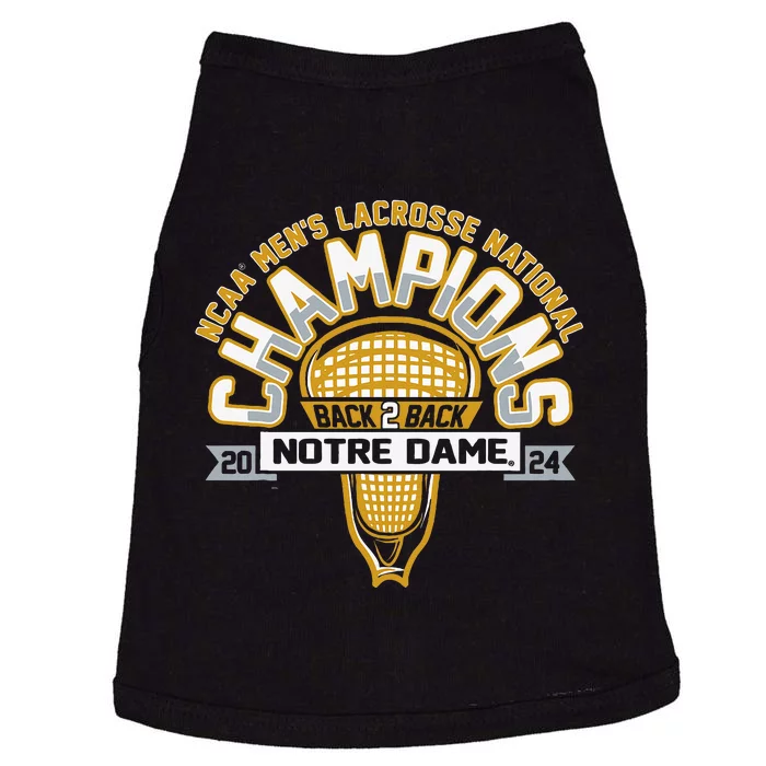 Fighting Irish National Champs Lacrosse Doggie Tank