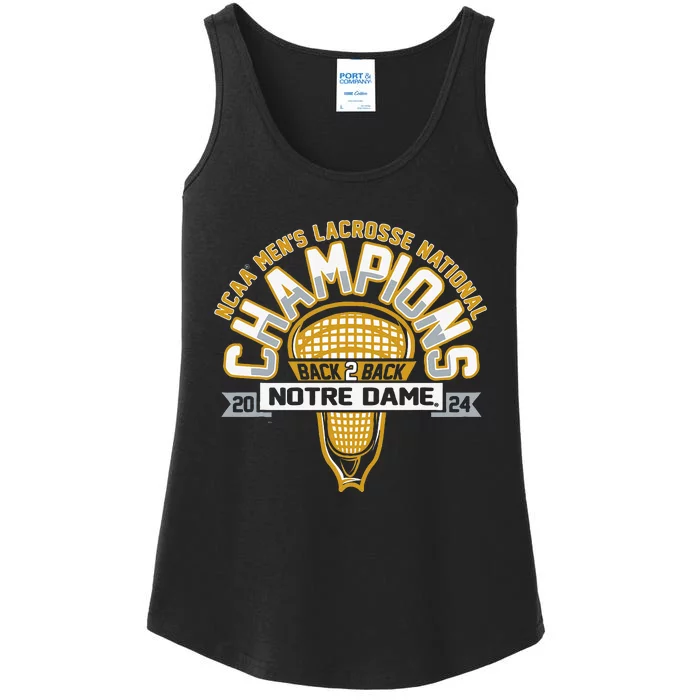 Fighting Irish National Champs Lacrosse Ladies Essential Tank