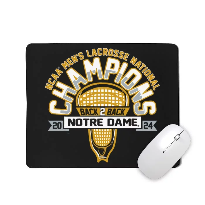 Fighting Irish National Champs Lacrosse Mousepad