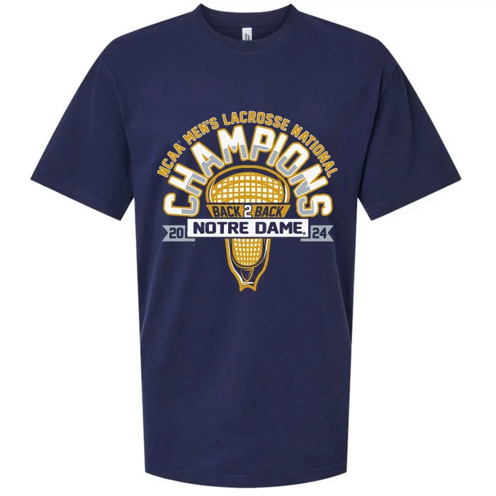 Fighting Irish National Champs Lacrosse Sueded Cloud Jersey T-Shirt