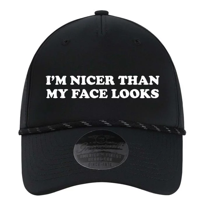 Funny Im Nicer Than My Face Looks Performance The Dyno Cap