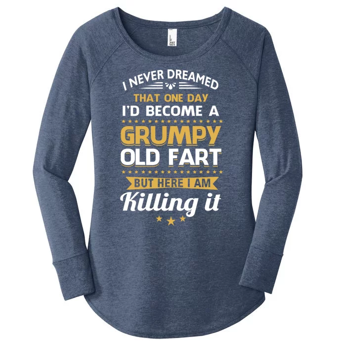 Funny I Never Dreamed Id Become A Grumpy Old Man Women's Perfect Tri Tunic Long Sleeve Shirt