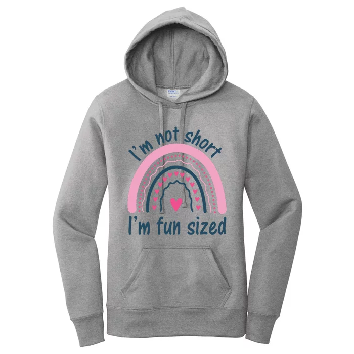 Funny Im Not Short Im Fun Sized Cool Short Women's Pullover Hoodie