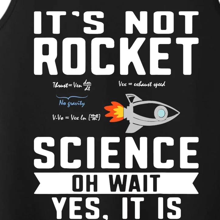 Funny Its Not Rocket Science Aerospace Engineer Equation Performance Tank