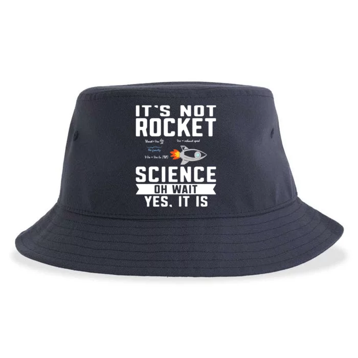 Funny Its Not Rocket Science Aerospace Engineer Equation Sustainable Bucket Hat