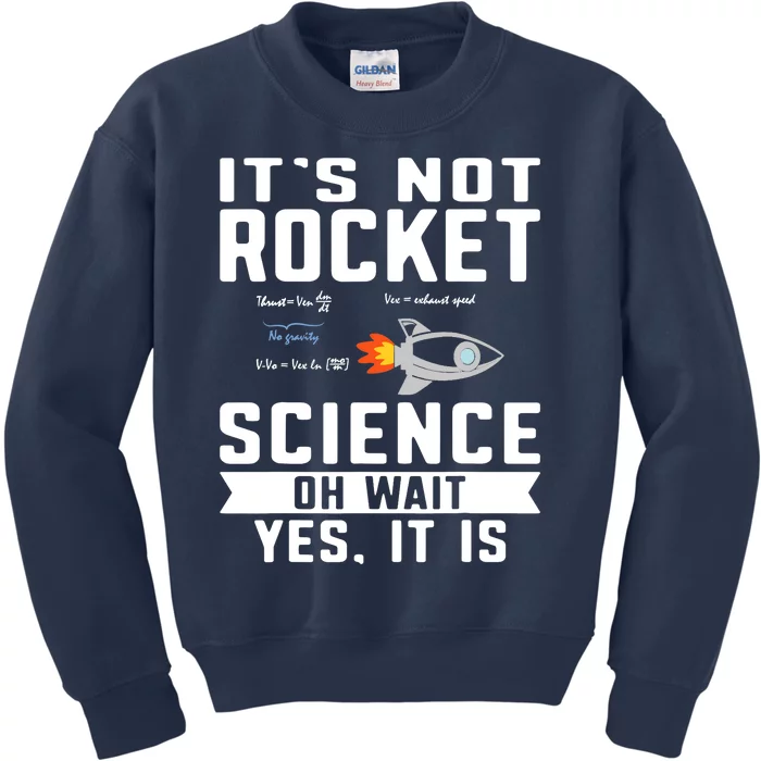 Funny Its Not Rocket Science Aerospace Engineer Equation Kids Sweatshirt