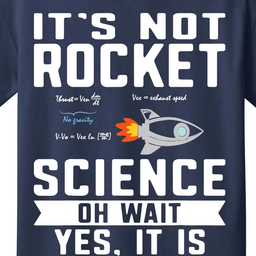 Funny Its Not Rocket Science Aerospace Engineer Equation Kids T-Shirt