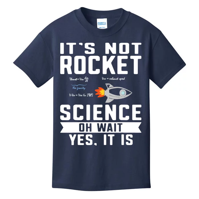 Funny Its Not Rocket Science Aerospace Engineer Equation Kids T-Shirt