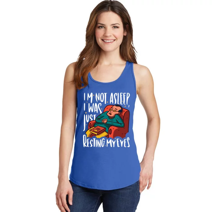 Funny I'm Not Sleeping I Was Just Resting My Eyes Gift Ladies Essential Tank