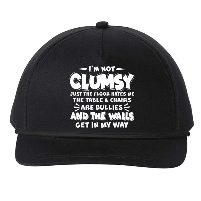 Funny I'm Not Clumsy Snapback Five-Panel Rope Hat