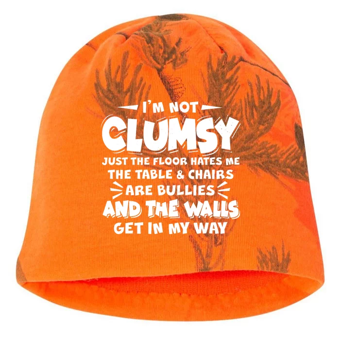 Funny I'm Not Clumsy Kati - Camo Knit Beanie