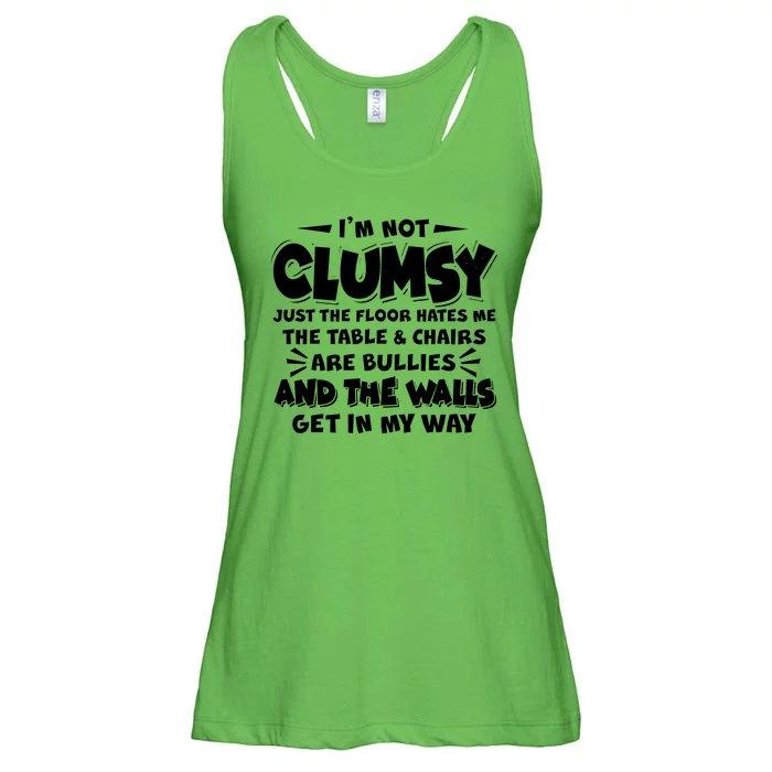 Funny I'm Not Clumsy Ladies Essential Flowy Tank