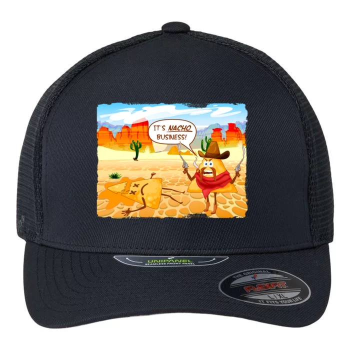 Funny It's Nacho Business Flexfit Unipanel Trucker Cap