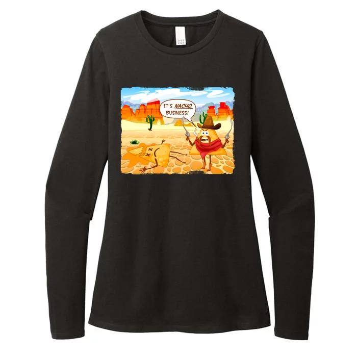 Funny It's Nacho Business Womens CVC Long Sleeve Shirt