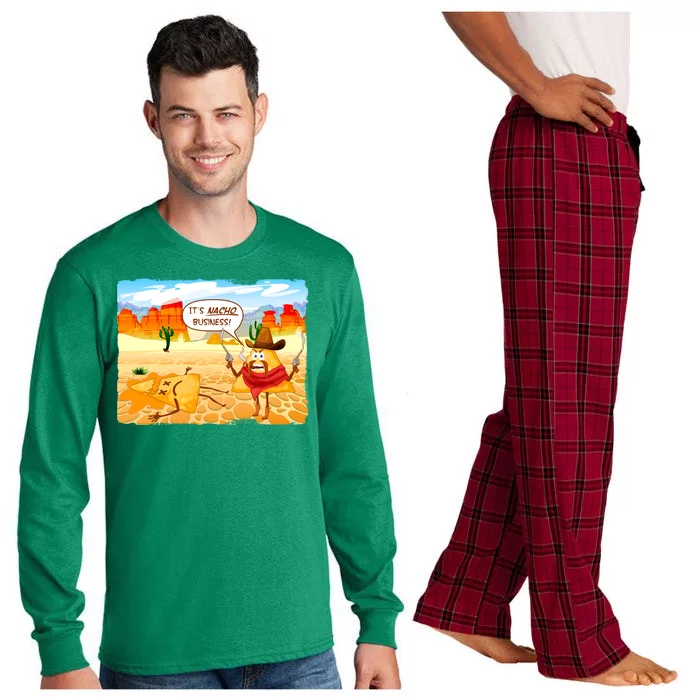 Funny It's Nacho Business Long Sleeve Pajama Set