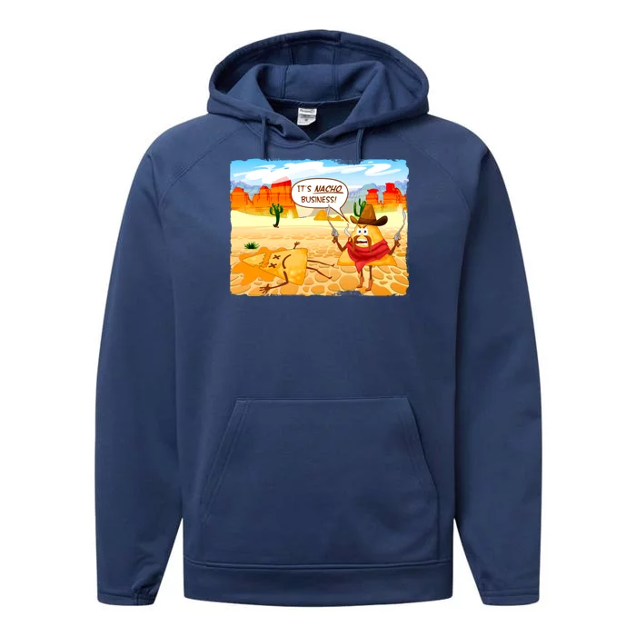 Funny It's Nacho Business Performance Fleece Hoodie