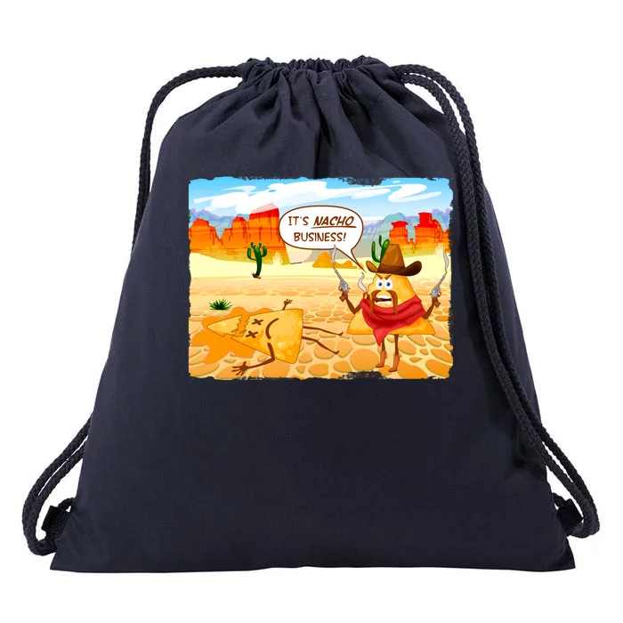 Funny It's Nacho Business Drawstring Bag