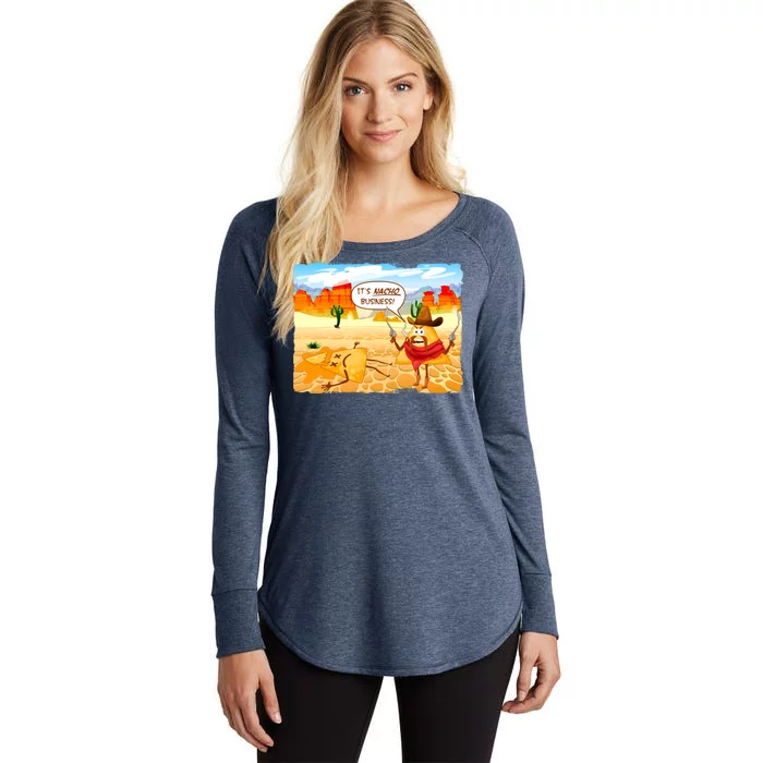 Funny It's Nacho Business Women's Perfect Tri Tunic Long Sleeve Shirt