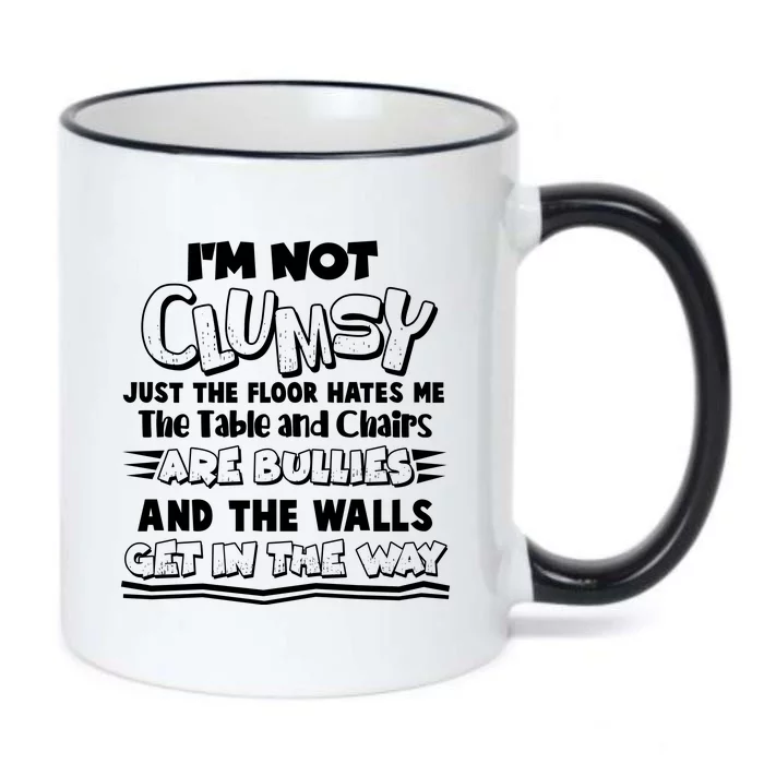 Funny Im Not Clumsy Black Color Changing Mug