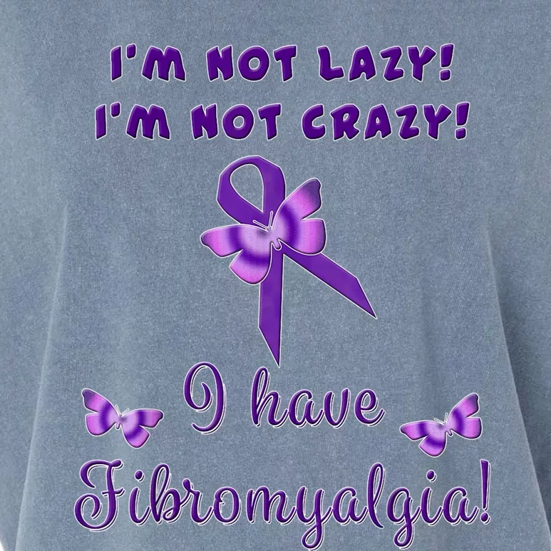 Fibromyalgia Im Not Lazy Tee Gift Support Fibro Awareness Gift Garment-Dyed Women's Muscle Tee